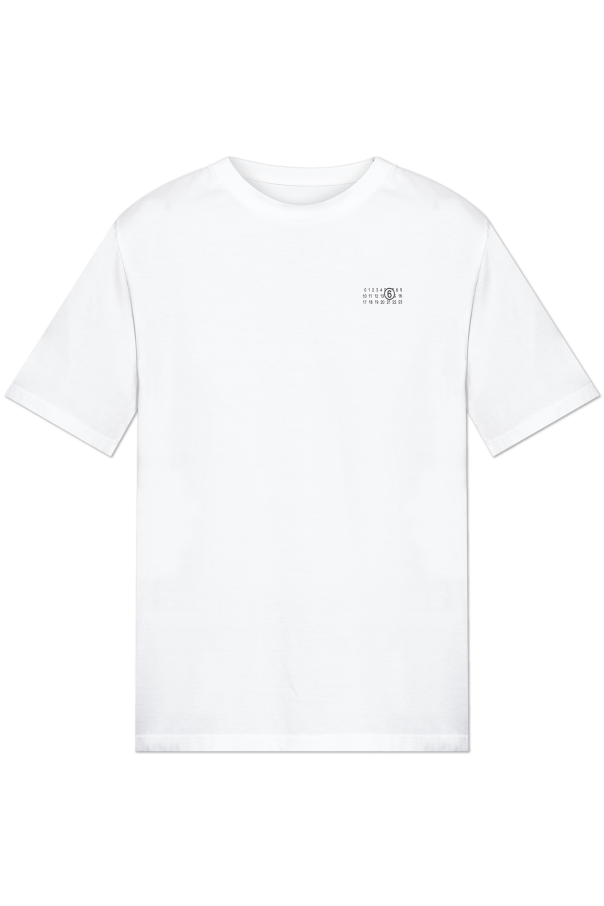 【おかゆ】MM6 Maison Margiela Tシャツ MM6 MAISON MARGIELA W Black overisze T-shirt with logo